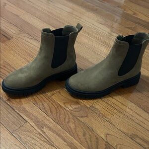 Old Navy Olive Ankle Boots